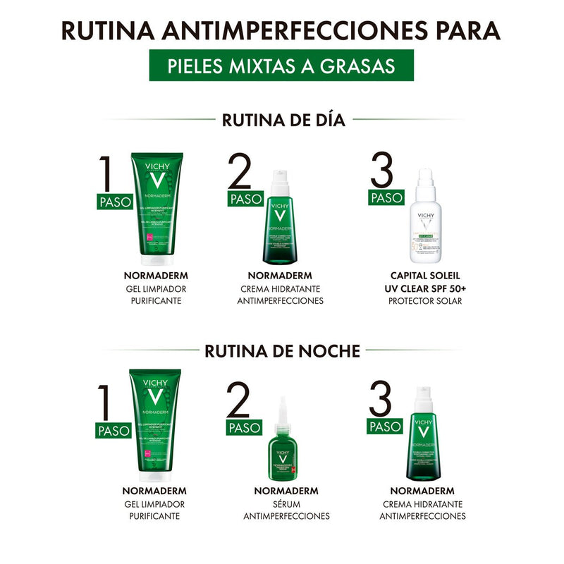 Vichy Normaderm Phytosolution Gel Limpiador Anti Imperfecciones 200Ml - Farmacias Arrocha