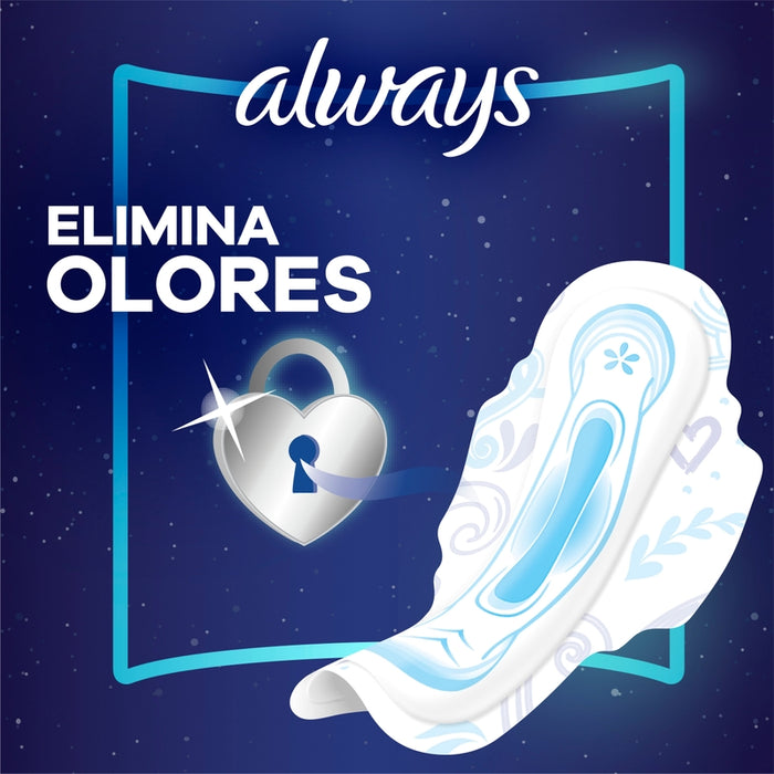 Toallas Femeninas, Always Ultrafina Nocturna Malla 8 Unidades