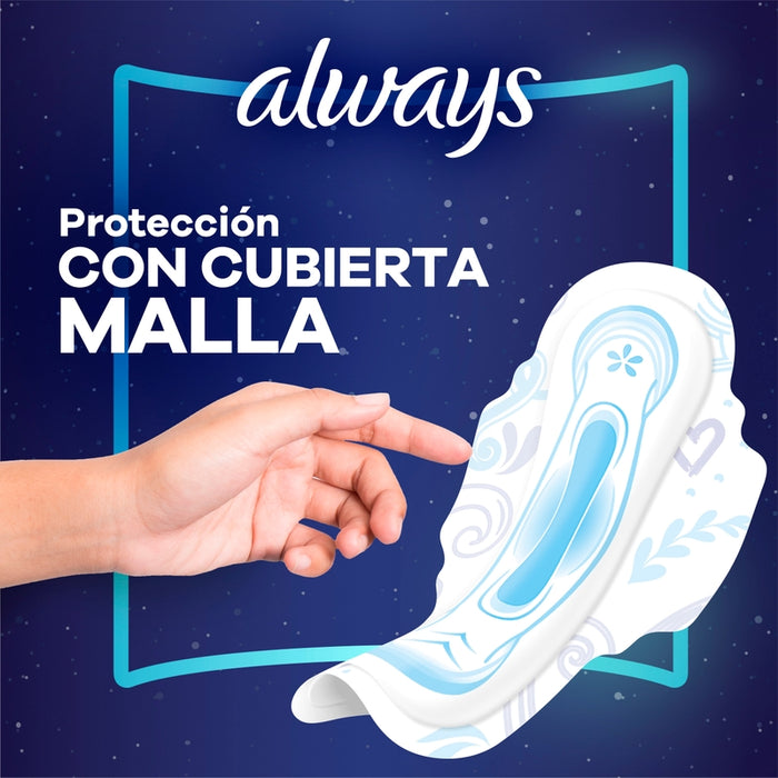 Toallas Femeninas, Always Ultrafina Nocturna Malla 8 Unidades