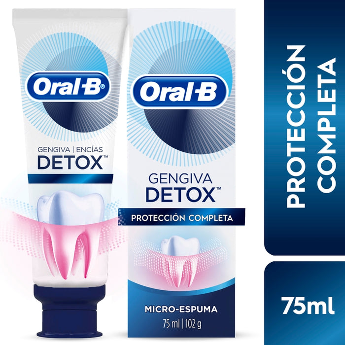 Pasta de dientes Oral-B Encías detox Protección Completa Microespuma con Flúor 75 ml