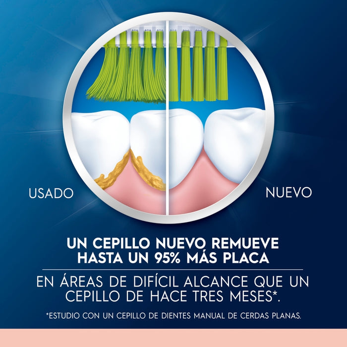 Cepillo de dientes Oral-B, Encías detox, cerdas extrasuaves Crisscross, 3 Unidades