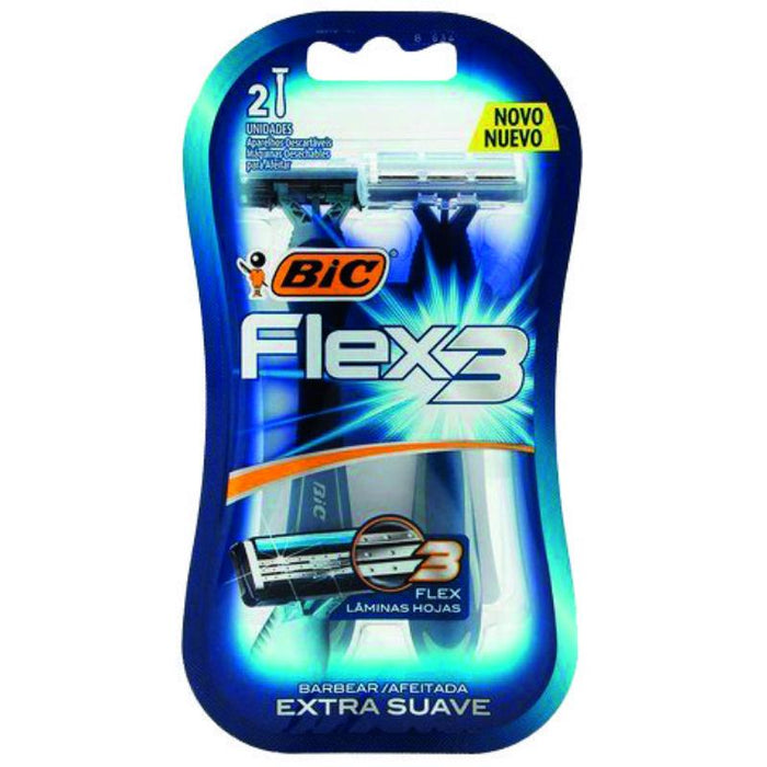 Bic Rasuradora Flex 3 Bl2 - Farmacias Arrocha