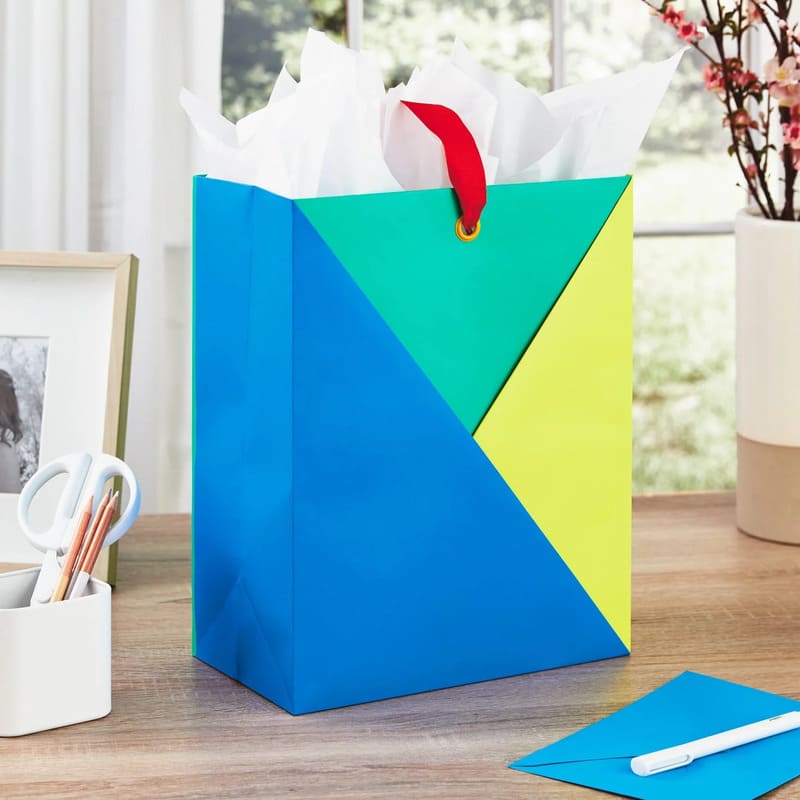 Hallmark Bolsa De Regalo Bloques De Colores 13'' - Farmacias Arrocha