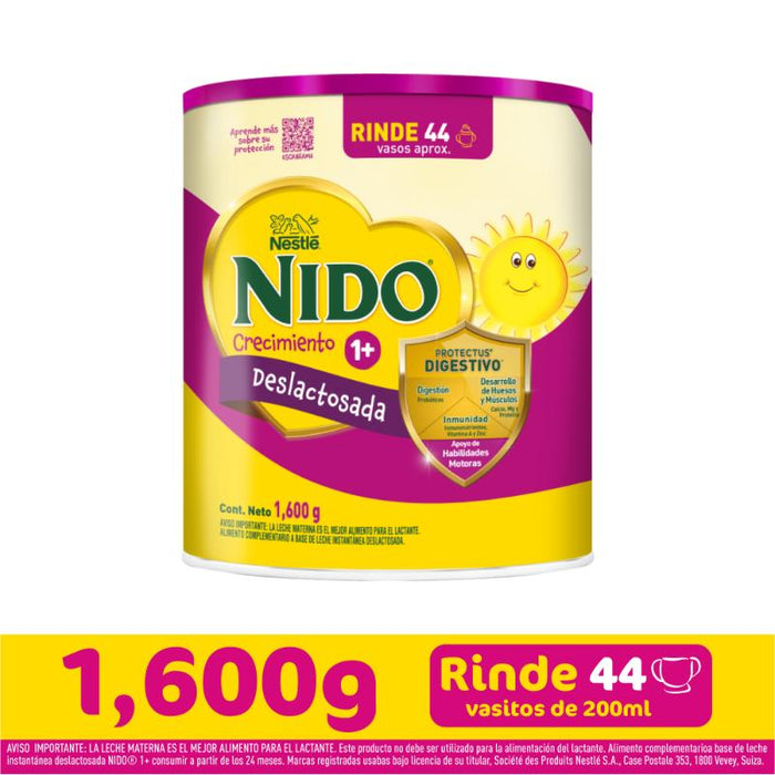 Nido 1+Deslactosada 1600 Gr