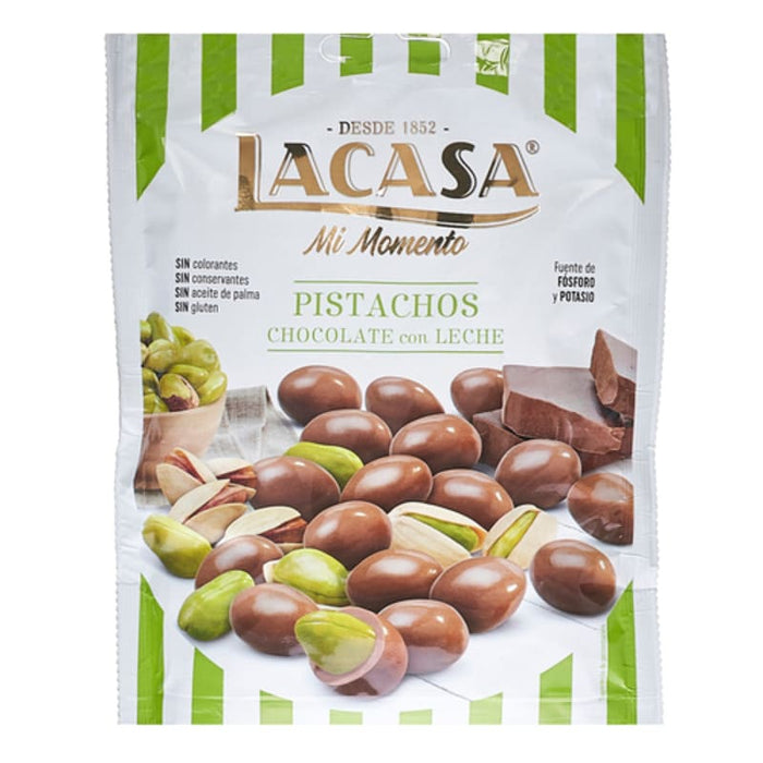 Choco Leche Lcasa Pistachos Bag 100Ge - Farmacias Arrocha