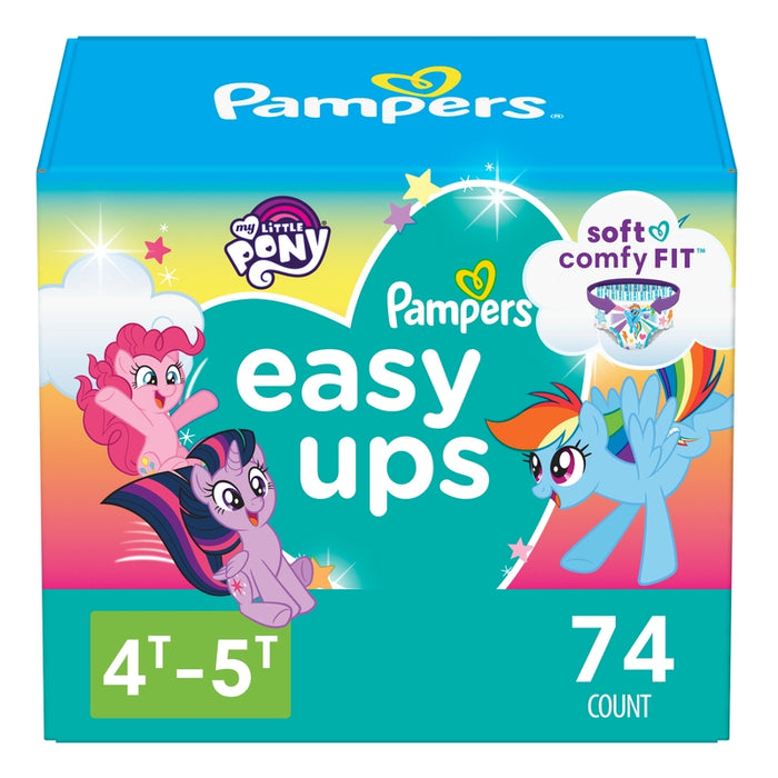 Pañales Pampers Easy Ups Girl T2-T3, 74 unidades