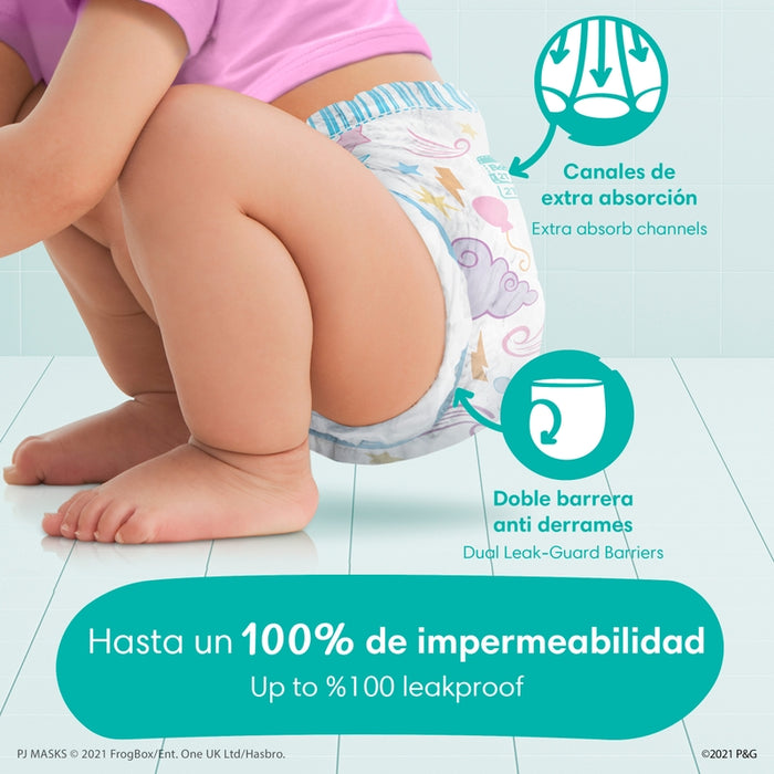 Pañales Pampers Easy Ups Girl T2-T3, 74 unidades