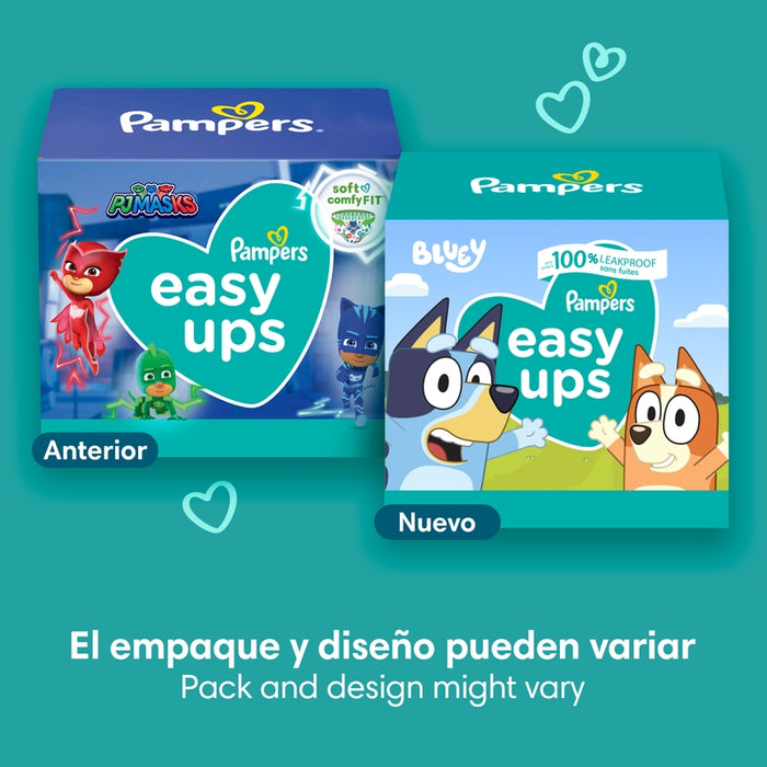 Pañales Pampers Easy Ups 4T-5T, 56 unidades