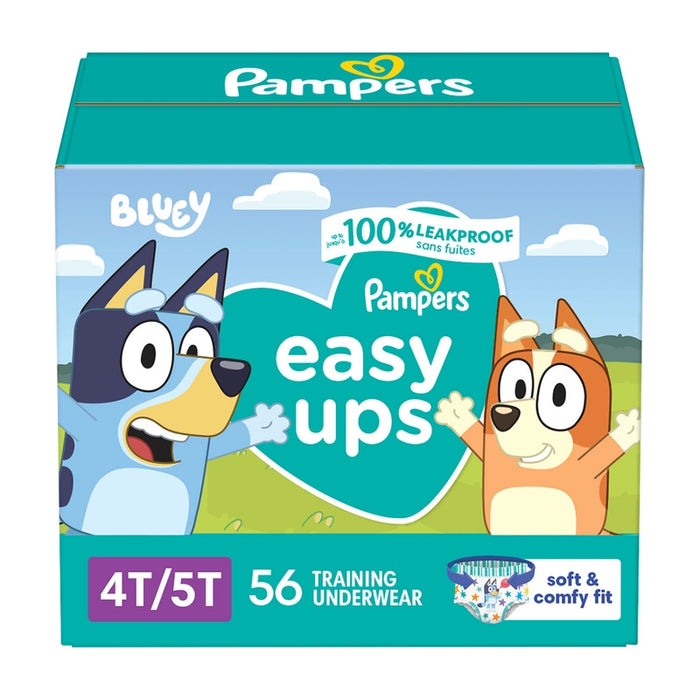 Pañales Pampers Easy Ups 4T-5T, 56 unidades