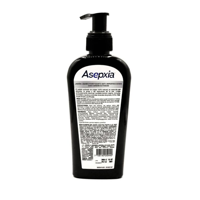 Asepxia Carbon Jabon Liquido 200Ml Global