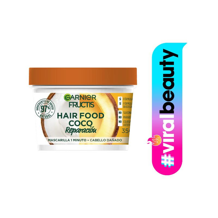 Garnier Fructis Hair Food Mascarilla de Reparación Coco 300ML