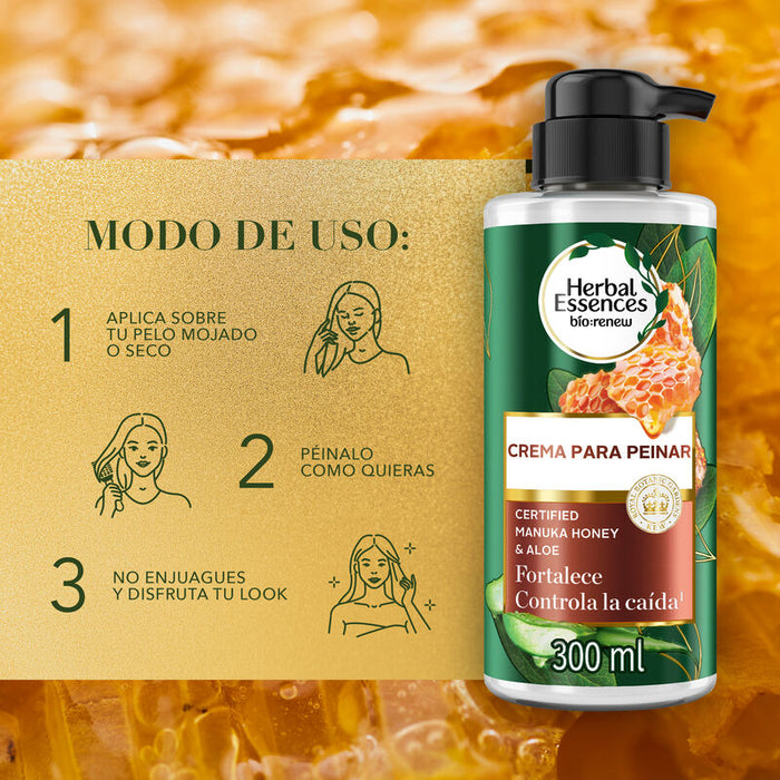 Crema Para Peinar Herbal Essences Bío:renew Manuka Honey & Aloe 300 ml