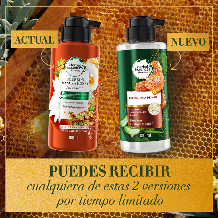 Crema Para Peinar Herbal Essences Bío:renew Manuka Honey & Aloe 300 ml