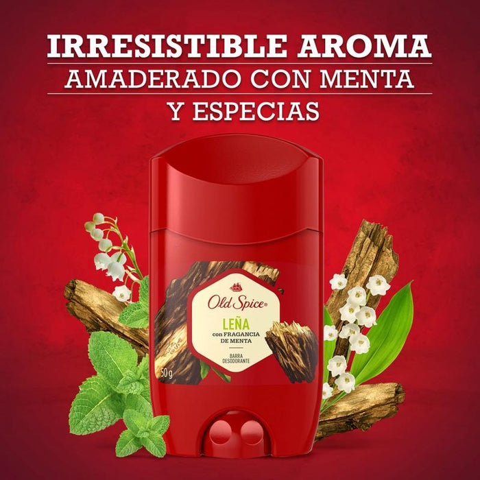 Barra Desodorante Old Spice Leña 50 g