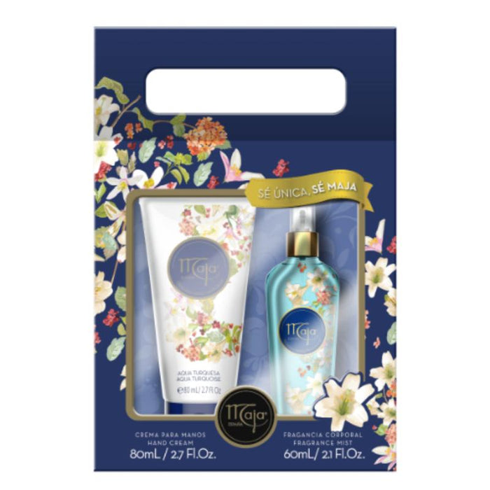 Maja Set Aqua Turquesa Body Splash 60 Ml + Crema De Manos 80 Ml