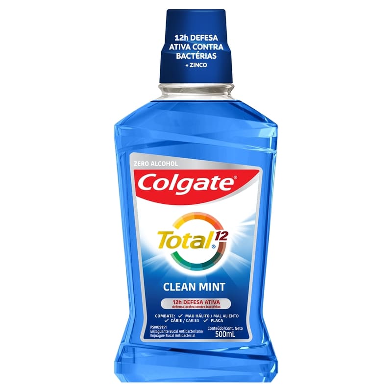 Enjuague Bucal Colgate Total 12 Clean Mint 500 ml - Farmacias Arrocha