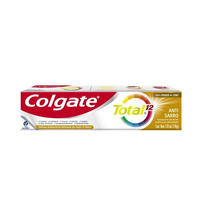 Pasta Dental Colgate Total 12 Antisarro 150 ml - Farmacias Arrocha