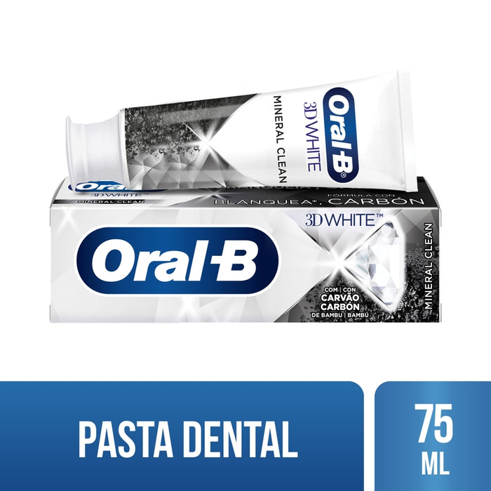 Pasta dental con Flúor Oral-B 3d White Mineral Clean 75 ml