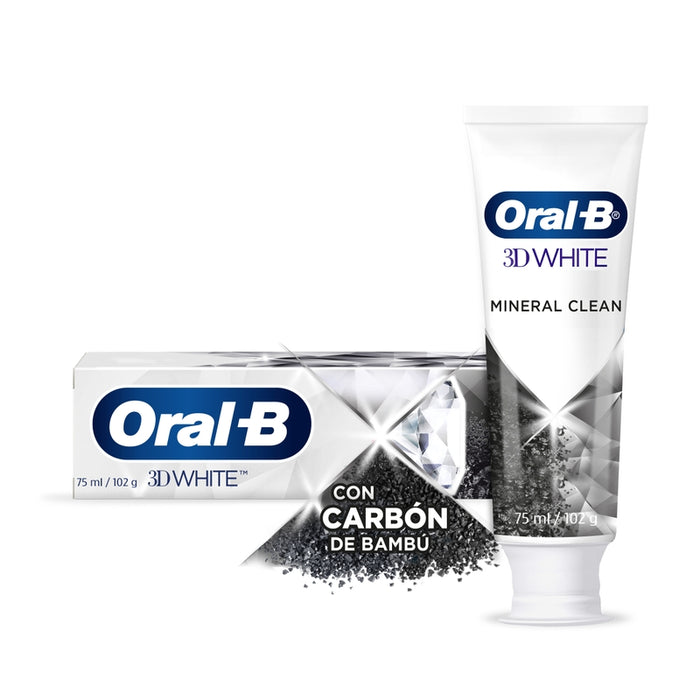 Pasta dental con Flúor Oral-B 3d White Mineral Clean 75 ml