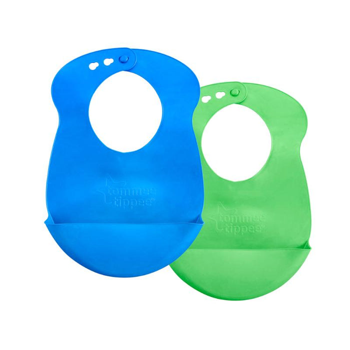 Tommee Tippee 2Pk Roll Go Bib Boy