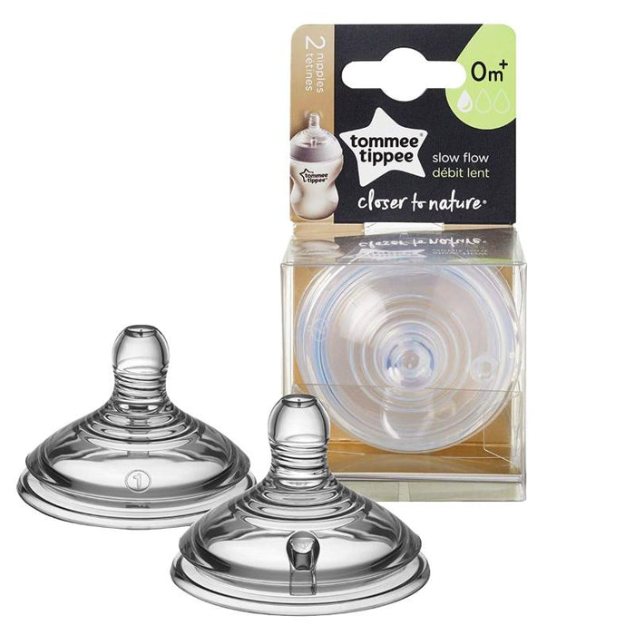 Tommee Tippee 2Pk Slow Flow Nipple