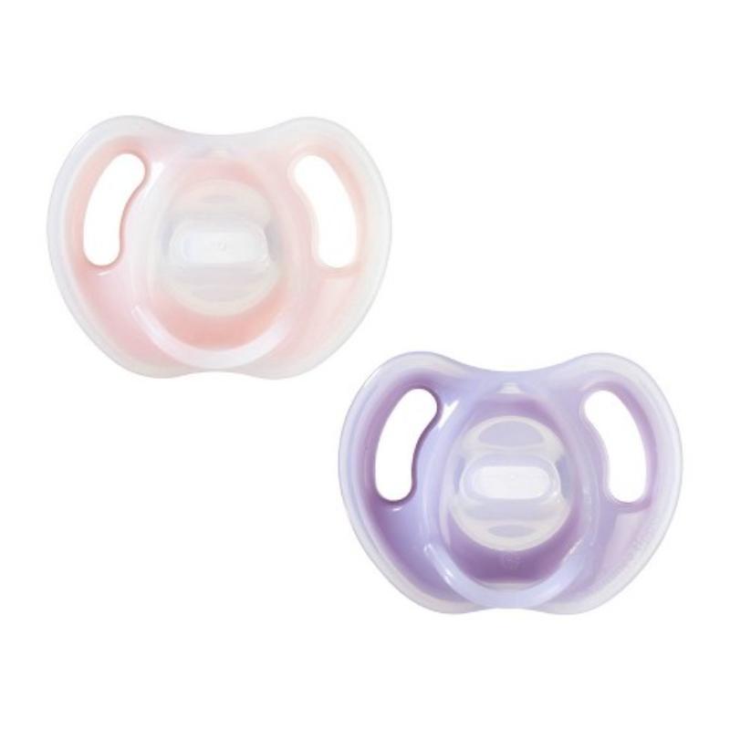 Tommee Tippee 2Pk 0 - 6M Pacifier Girl - Farmacias Arrocha