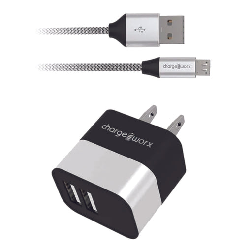 Chargeworx Set de Adaptador Y Cable Micro Usb 6Ft - Farmacias Arrocha