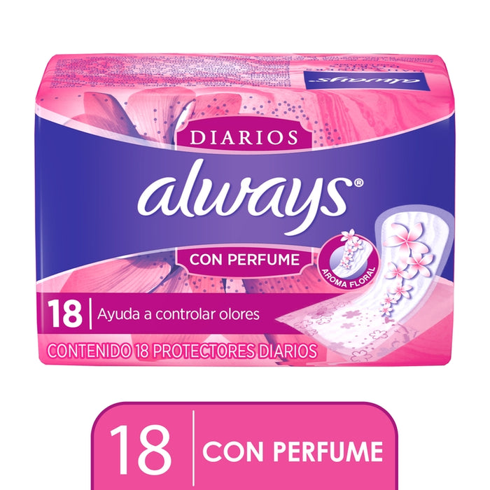 Protectores Diarios Always Diarios Con Perfume 18 Unidades