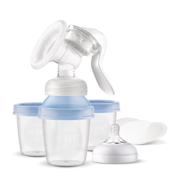 Avent Extractor De Leche Manual Via Con 4 Vasitos Para Almacenamiento - Farmacias Arrocha