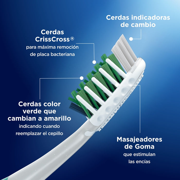 Cepillo de dientes Oral-B Advanced 7 Beneficios control-bac 2 Unidades