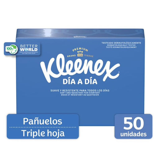 Pañuelos Faciales Kleenex 50U - Farmacias Arrocha