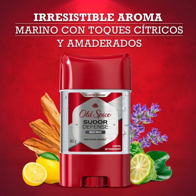 Gel Antitranspirante Old Spice Sudor Defense Seco Seco 80 g - Farmacias Arrocha