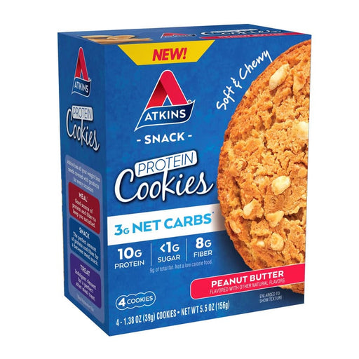 Atkins Peanut Butter Cookies 4Pk - Farmacias Arrocha