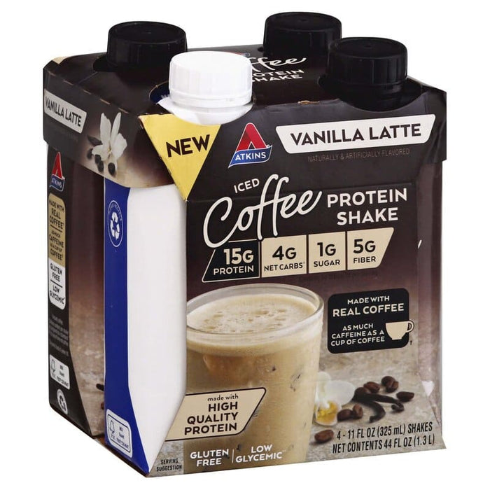Atkins Ice Coffee Vanilla Latte 4Pk - Farmacias Arrocha