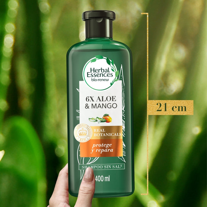 Shampoo Herbal Essences Bio:renew 6x Aloe & Mango Protege & Repara 400 ml