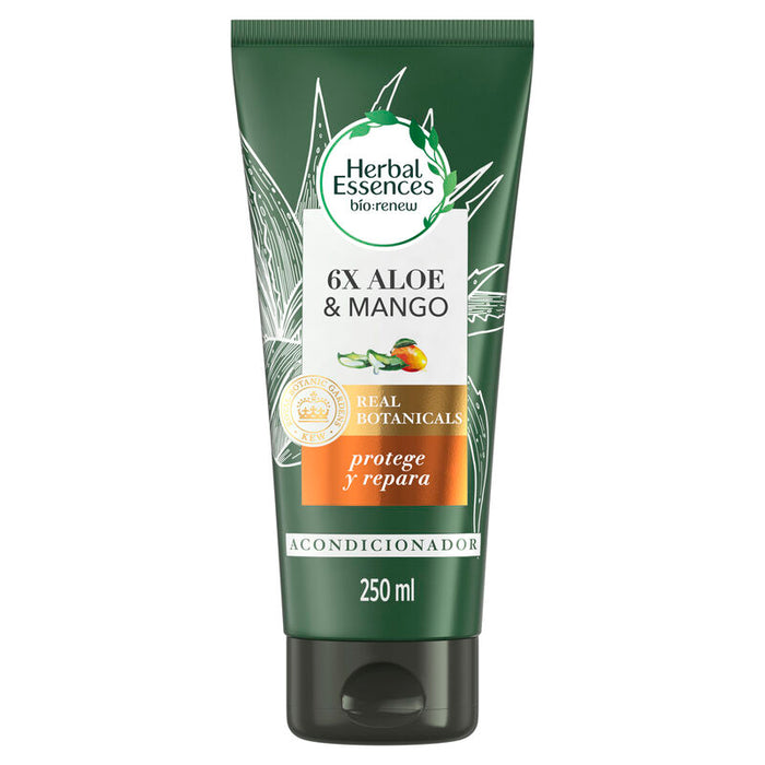 Acondicionador Herbal Essences Bio:renew 6x Aloe & Mango Protege & Repara 250 ml