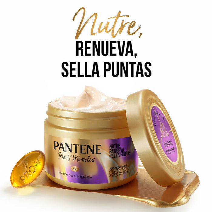 Mascarilla Intensiva Pantene Pro-v Miracles Nutre, Renueva, Sella Puntas 300 ml