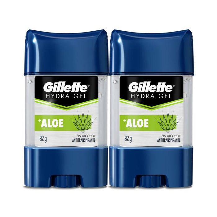 Antitranspirante Gillette Hydra Gel Aloe 82 g, 2 Unidades