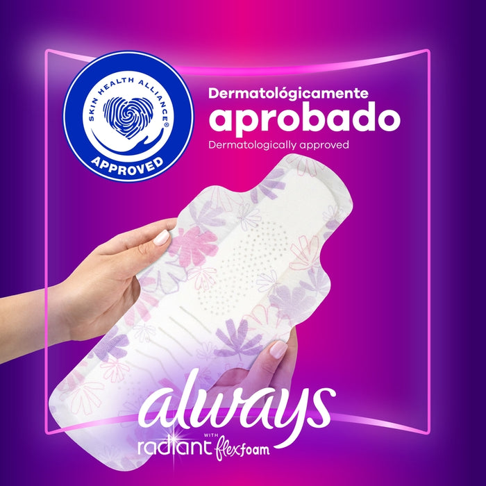 Toallas Femeninas con alas Always Infinity Flexfoam 10 Unidades