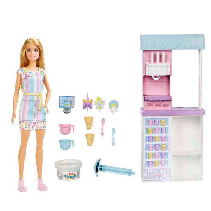 Barbie Profesiones Set de Juego Heladería Con Muñeca - Farmacias Arrocha