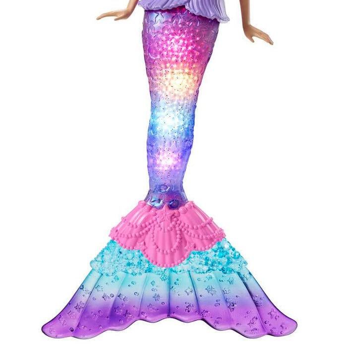 Barbie Fantasía Muñeca Sirena Luces Brillantes con Luces - Farmacias Arrocha