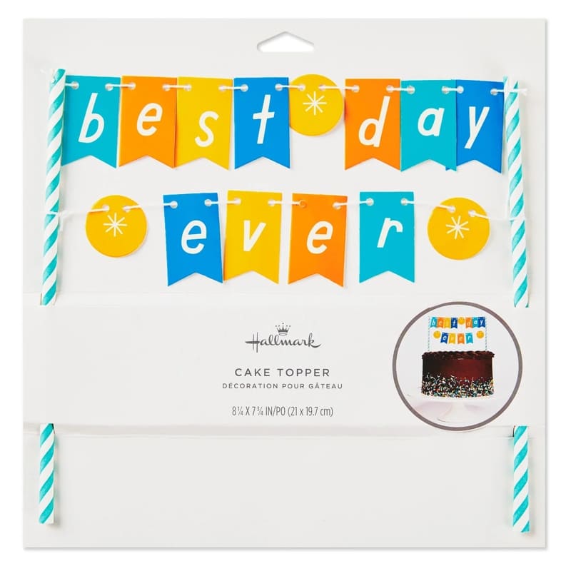 Hallmark Adorno Para Pastel Best Day Ever - Farmacias Arrocha
