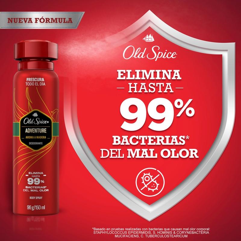 Desodorante Body Spray Old Spice Adventure 96 g/150 ml - Farmacias Arrocha