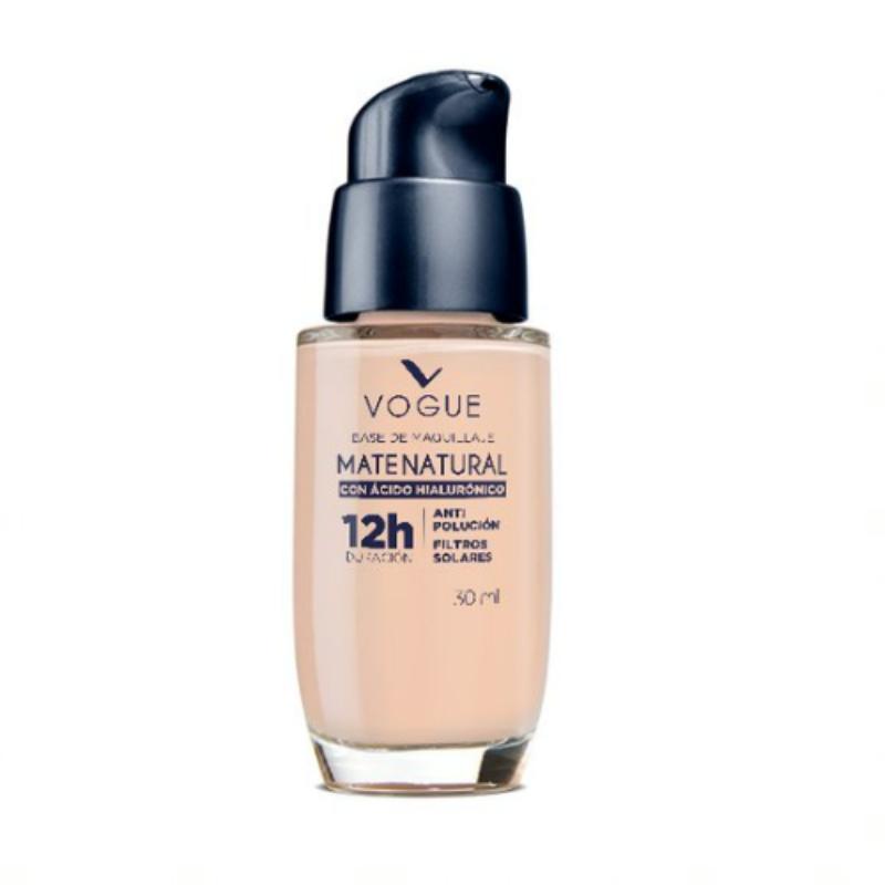 Vogue Base Mate Natural Acido Hialuronico Valvula 30 Ml - Farmacias Arrocha