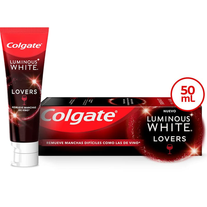 Pasta Dental Colgate Luminous White Wine Lovers 50 ml - Farmacias Arrocha