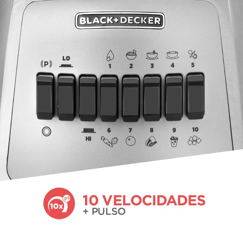 Licuadora Jarra de Vidrio 10 Vel. B+D - Farmacias Arrocha
