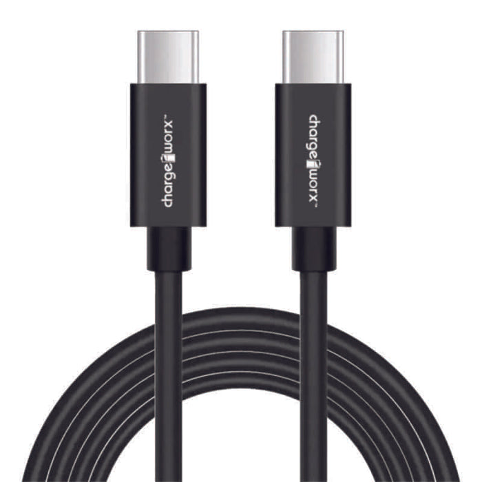 Chargeworx Cable Tipo C Doble Negro 10Ft - Farmacias Arrocha