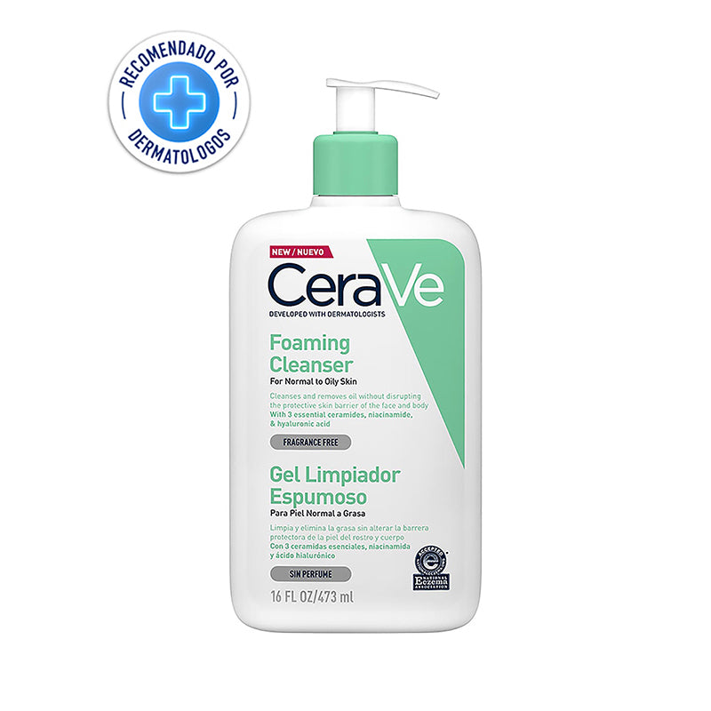 Cerave Limpiador Hidratante Espumoso  Para Pieles Sensibles 473Ml - Farmacias Arrocha