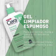 Cerave Limpiador Hidratante Espumoso  Para Pieles Sensibles 473Ml - Farmacias Arrocha