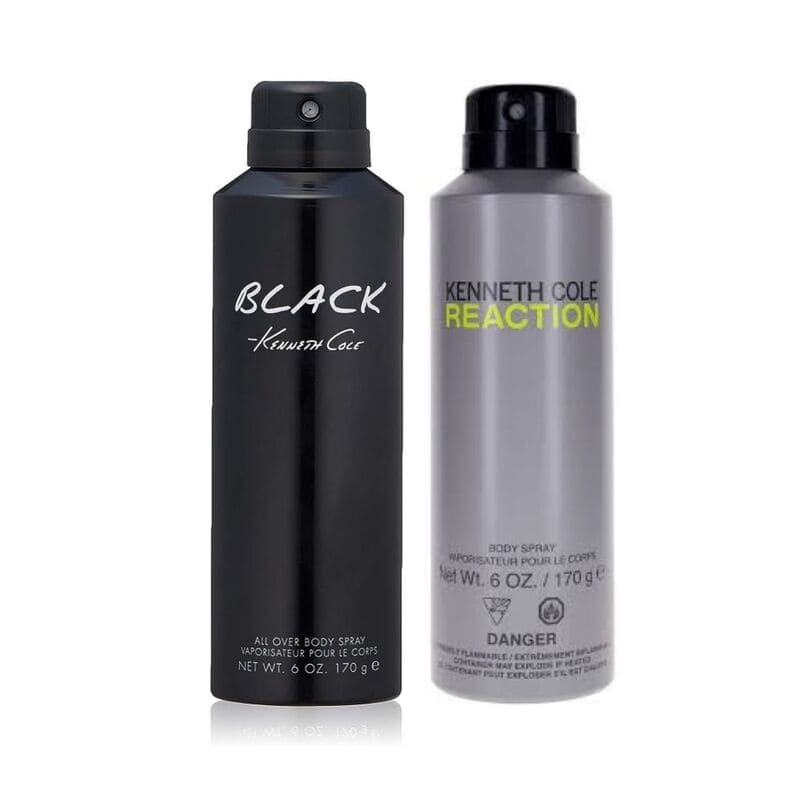 Duo Pack - Kenneth Cole Black 6 Fl Oz Body Spray Kenneth Cole Reaction 6 Fl Oz Body Spray - Farmacias Arrocha